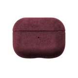 Alcantara AirPods Case in Burgundy