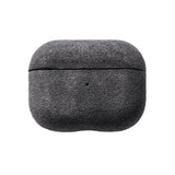 Alcantara AirPods Case in Dark Gray