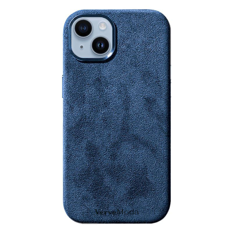 Alcantara iPhone Case in Sea Blue