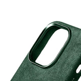 Alcantara iPhone Case in Midnight Green