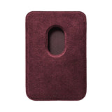 Alcantara MagSafe Cardholder in Burgundy