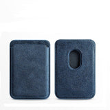 Alcantara Magsafe Cardholder in Sea Blue