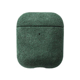 Alcantara AirPods Case in Midnight Green