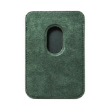 Alcantara MagSafe Cardholder in Midnight Green