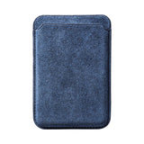 Alcantara Magsafe Cardholder in Sea Blue