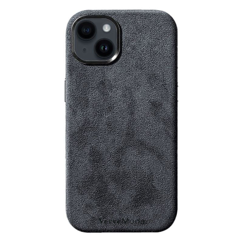 Alcantara iPhone Case in Dark Gray