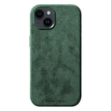 Alcantara iPhone Case in Midnight Green