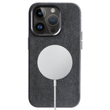 Alcantara iPhone Case in Dark Gray