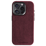 Alcantara iPhone Case in Burgundy