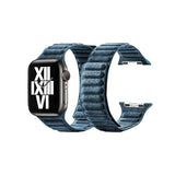 Alcantara Apple Watch Magnetic Link Band in Sea Blue