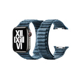 Alcantara Apple Watch Magnetic Link Band in Midnight Green